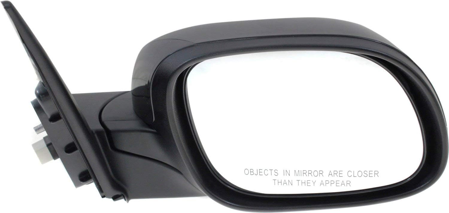 Kool Vue Passenger Side Power Non-Heated Mirror for Kia Soul 2014-2019 Manual Fold Without Signal Light Paintable