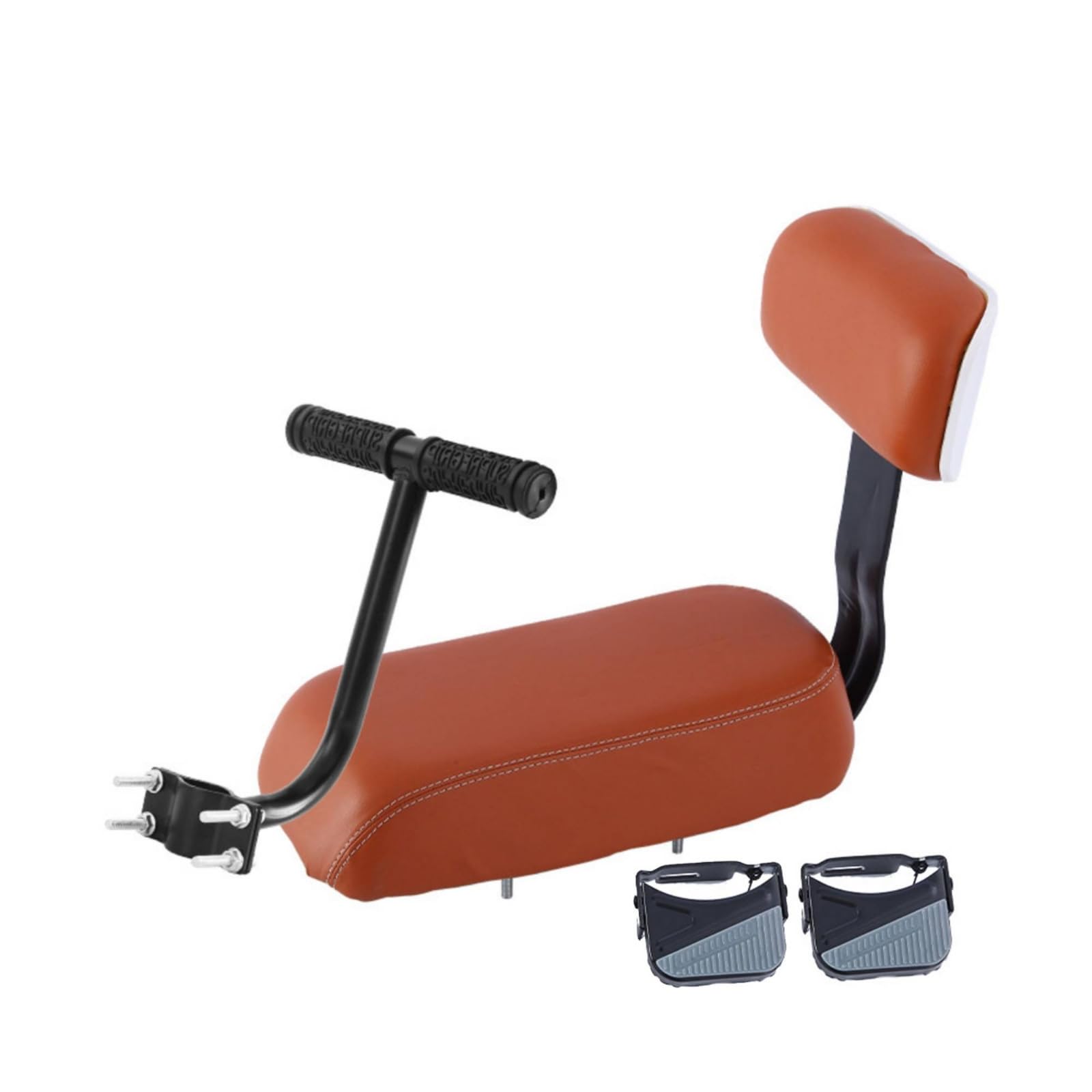 Seggiolino Bici Bambini Posto Posteriore, Marrone, style to 4
