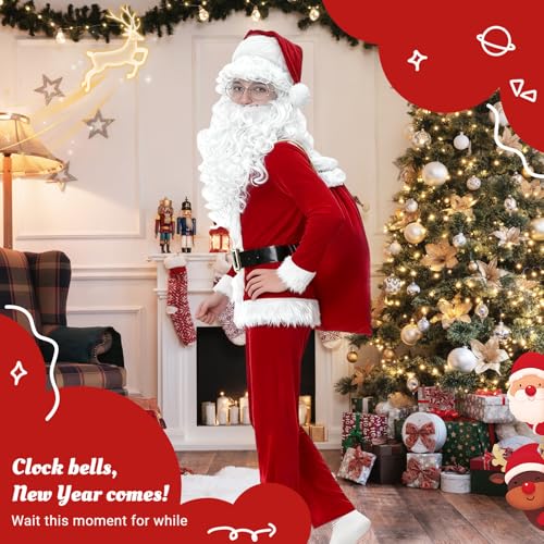 Disfraz Santa Claus para niños 9 piezas 5-12 años miniatura 6