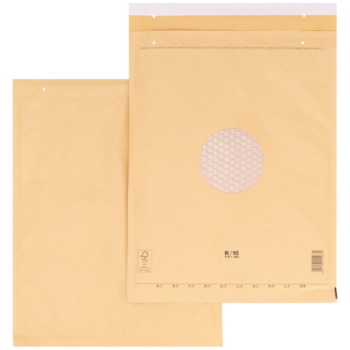 verpacking buste imbottite 370 x 480 mm marrone K10 [dimensione e quantità a scelta] autoadesivo adatta per DIN A3+ C3 buste da spedizione con aria 100 pezzi