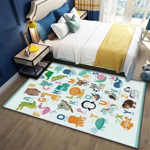 カーペット ラグ キッズ プレイマット ロードマップ 100*120cm 道路 洗える 子供 滑り止め かわいい カラー 子供用 保育園 キッズ 赤ちゃん ラグマット 数字 遊べる おしゃれ 長方形 大判 子供部屋 寝室 絨毯 快適 ふわふわ キッズ ルー