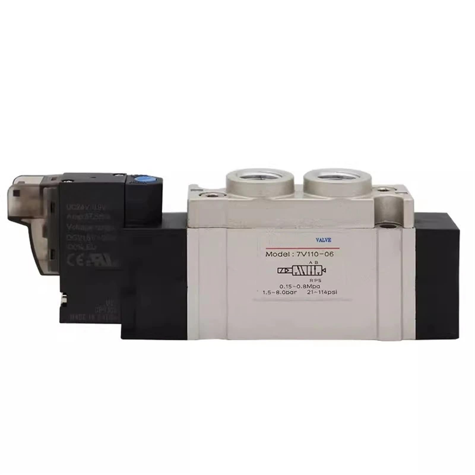 Electroválvula neumática de aleación de aluminio serie 7V (5/2, 5/3 vías) 7V0510 7V110 7V120 7V130(7V11006A200)
