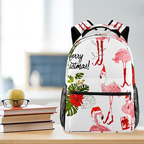 Mochila para portátil navideña de flamenco rosa un regalo original 6