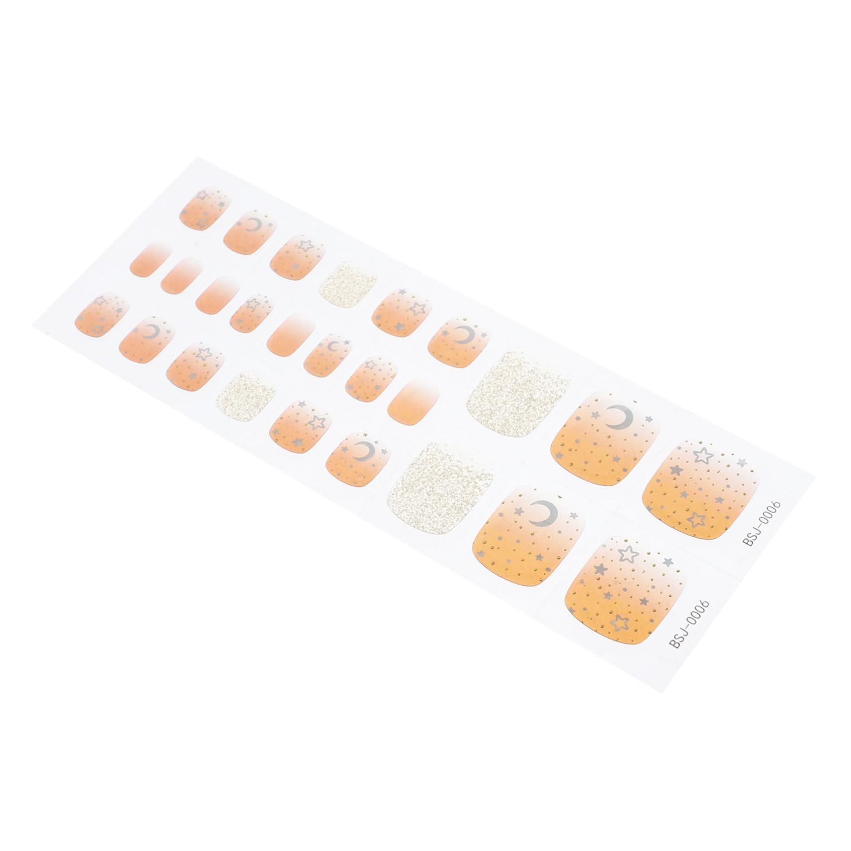 Ipetboom 4sets Per Unghie Gel Semi Indurito Adesivi Per Nail Art Facili Applicare e Rimuovere Decorativo Per Unghie Design Adesivi Autoadesivi Per e Ragazze