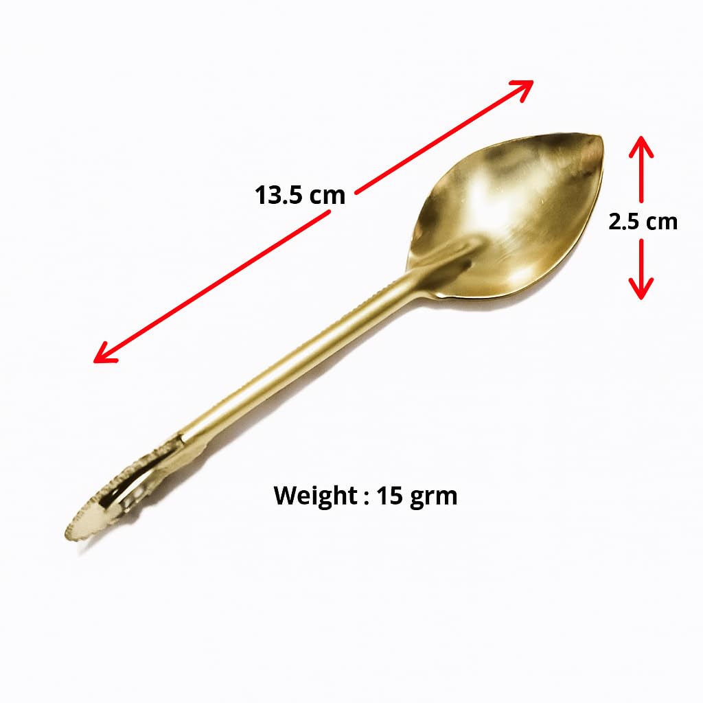 GS Brass Karanji Cutter Tool, Gujia/Shankarpali Cutter, 2 in 1 Brass Spoon with Cutter, Pack of 1 2
