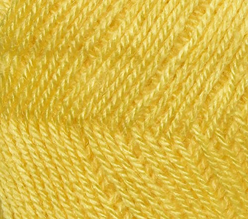 Image of M.G ENTERPRISE Os wal Chirag Kacha Pila (400 gm) Wool Ball Hand Knitting Wool /Art Craft Soft Fingering Crochet Hook Yarn, Needle Knitting Yarn Thread dye N O PQRSTOPP