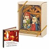 Gesegnete Weihnachten! Krippe und Mini-Buch: Lieder und Gedichte