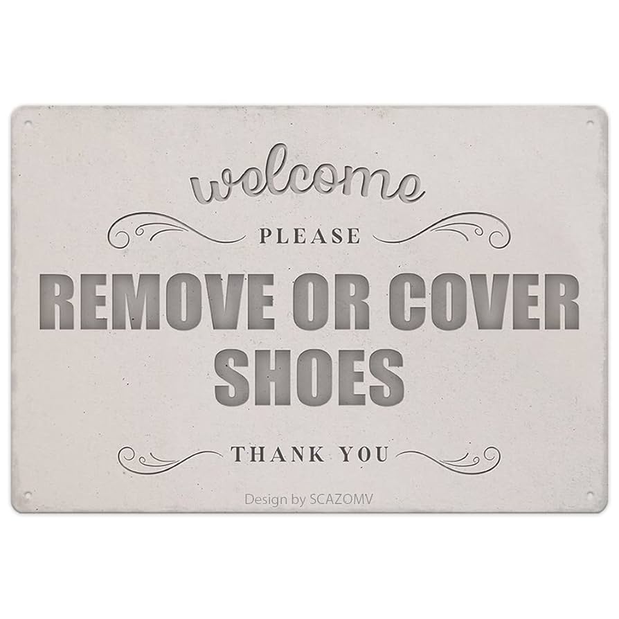 amazon-com-scazomv-welcome-please-remove-or-cover-shoes-sign-metal-no-shoes-sign-for-home-front-door-entry-way-12-x-8-inches-home-kitchen for Free Printable Please Remove Shoes Sign Printable Amazon.com: SCAZOMV Welcome Please Remove or Cover Shoes Sign, Metal No Shoes Sign for Home Front Door Entry Way, 12 x 8 Inches : Home & Kitchen for Free Printable Please Remove Shoes Sign Printable