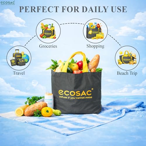 Image of Classic Shopping bag | for Carry Milk Grocery Fruits Vegetable Kitchen Essential |Reusable, Washable, Lightweight & Foldable |15 kg Capacity