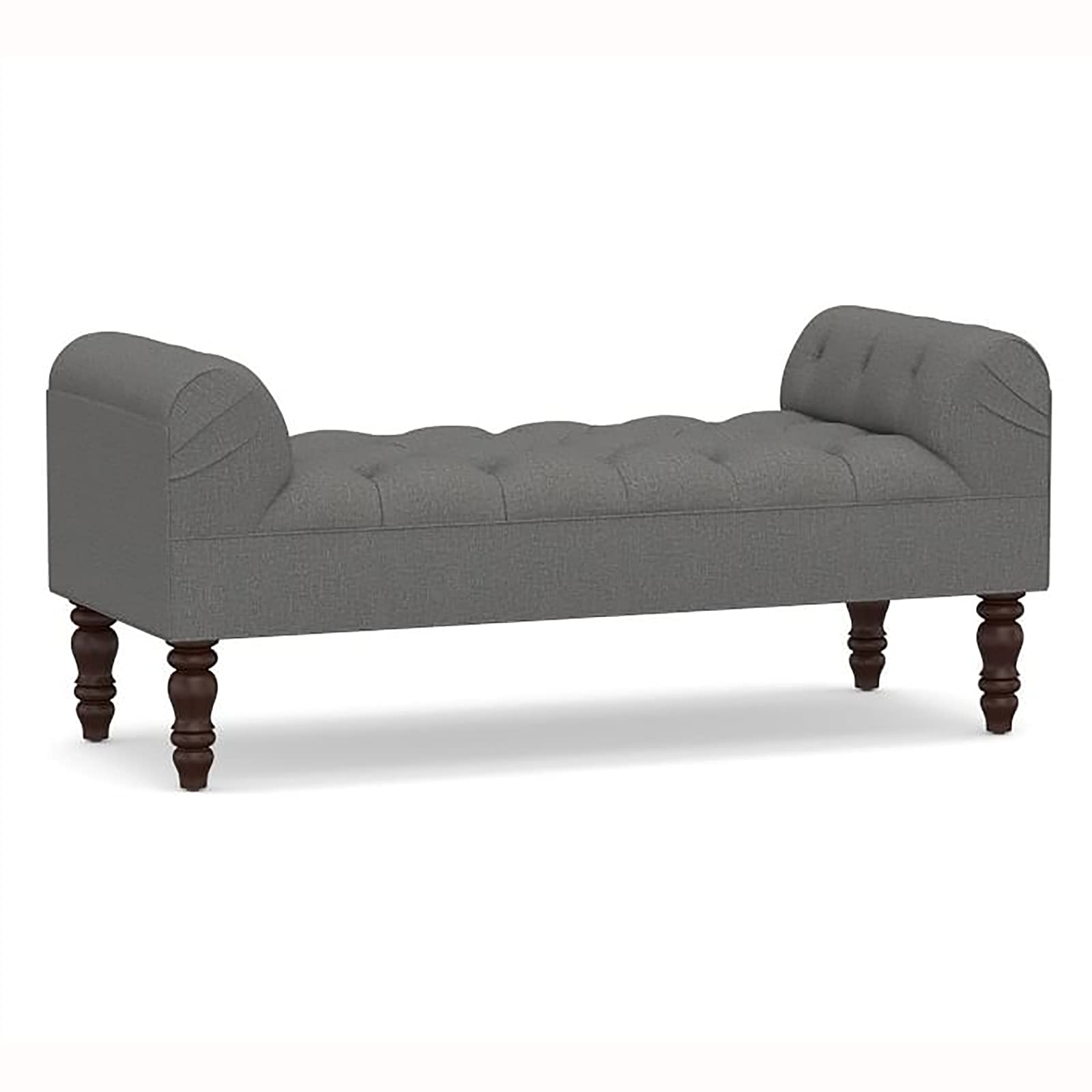 Banc de lit moderne en lin idéal pour l'entrée ou le bout de lit
