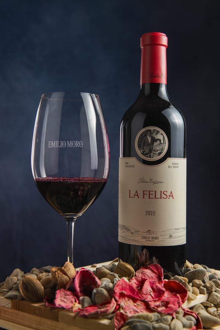 EMILIO MORO - La Felisa, Vino Tinto Ecológico, Tempranillo Fresco sin Sulfitos Añadidos, D.O. Ribera del Duero - Pack de 6 Botellas x 750 ml