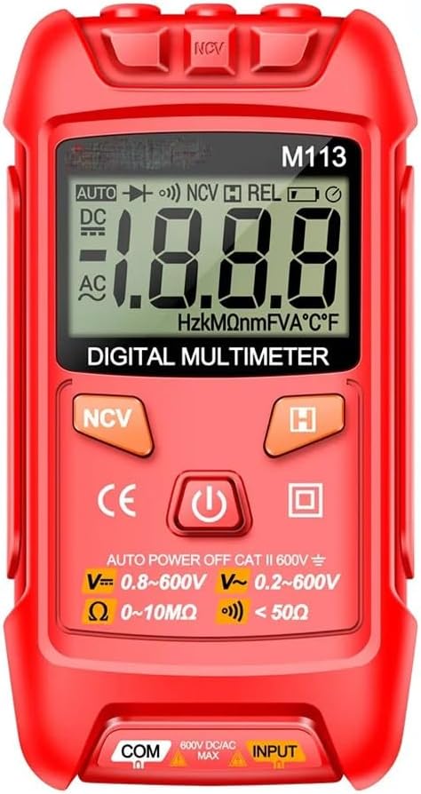 AC/DC Voltage Meter 1999 Counts Multimetro Ohm NCV Electricity Tools Measuring Instruments Digital Multimeter