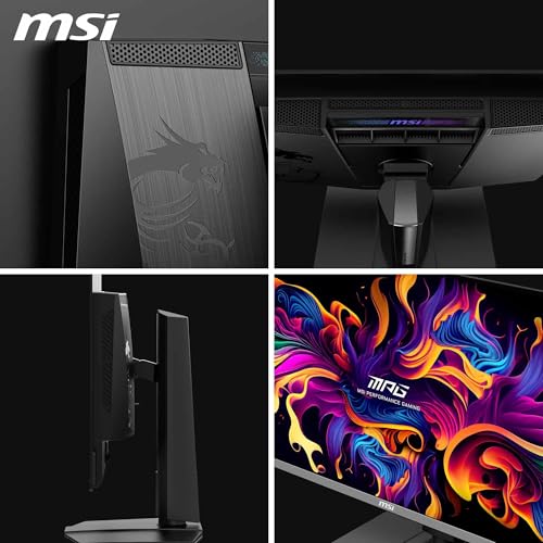 MSI MPG 272URX QD-OLED 27-Inch 4K UHD Gaming Monitor, 3840 x 2160 Quantum Dot Panel, 240Hz, 0.03ms, DisplayHDR True Black 400, G-SYNC Compatible, HDMI 2.1, DP 2.1a, USB C (98W PD) - Image 6