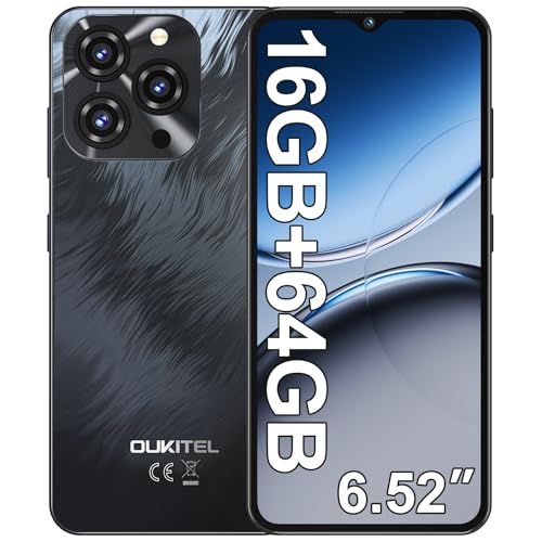OUKITEL C3 Smartphone, 5000mAh, 6.52" Écran, 4G, Noir
