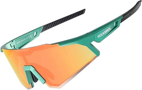 ROCKBROS Gafas de sol polarizadas para hombres y mujeres, protección UV, gafas de ciclismo, gafas deportivas