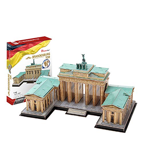 JW-YZWJ Educational Toys Fight Inserted Germany Brandenburg Gate 3D Three-Dimensional Jigsaw Puzzle Paper Model Building