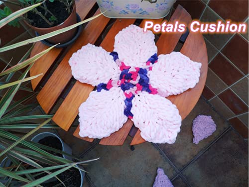 DDL&HEXI -3 novelos 100% poliéster fio de tricô com alça de dedo - fio de cobertor de peso jumbo (br