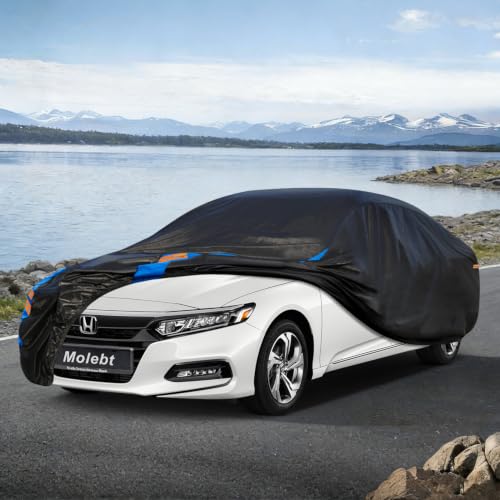 Image of Custom Fit Car Cover for Honda Accord Sedan & Coupe (2001-2026), Upgraded Waterproof All Weather Outdoor Auto Cover, UV /Snow /Dust Protection