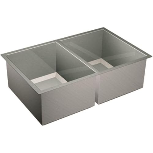 Moen Prep 16-Gauge Stainless Steel Undermount 31" x 20" Double Bowl Kitchen Sink, G16200