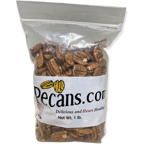 Pecans.com Texas Fancy Pecan Halves in a 1 Lb Resealable Bag Cover