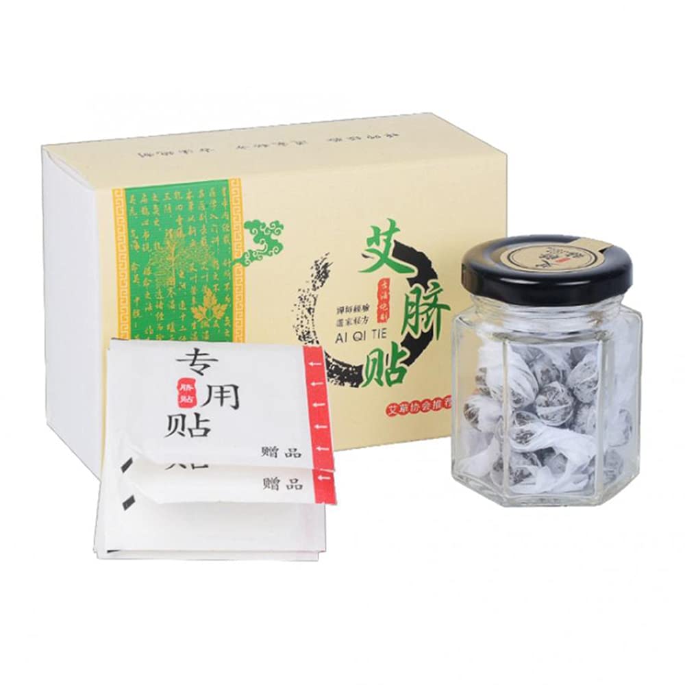 30 Packs Navel Patches Stickers Adhesive Patches Wormwood Patch Natural Herb Self-Heating Pain Relief Navel Paste Abdomen Pads Foot Patches