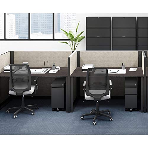 Hirsh 10" Wide 20" Deep Narrow Mobile Zip Pedestal File Cabinet Box File In Black #TOP3