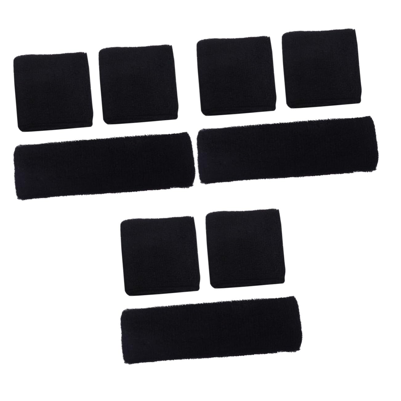Toddmomy 3sets Wristband Headband Set Sweat Absorbent Athletic Gear for Men Women for Sports Everyday Activities Like Yoga Tennis Basketball More