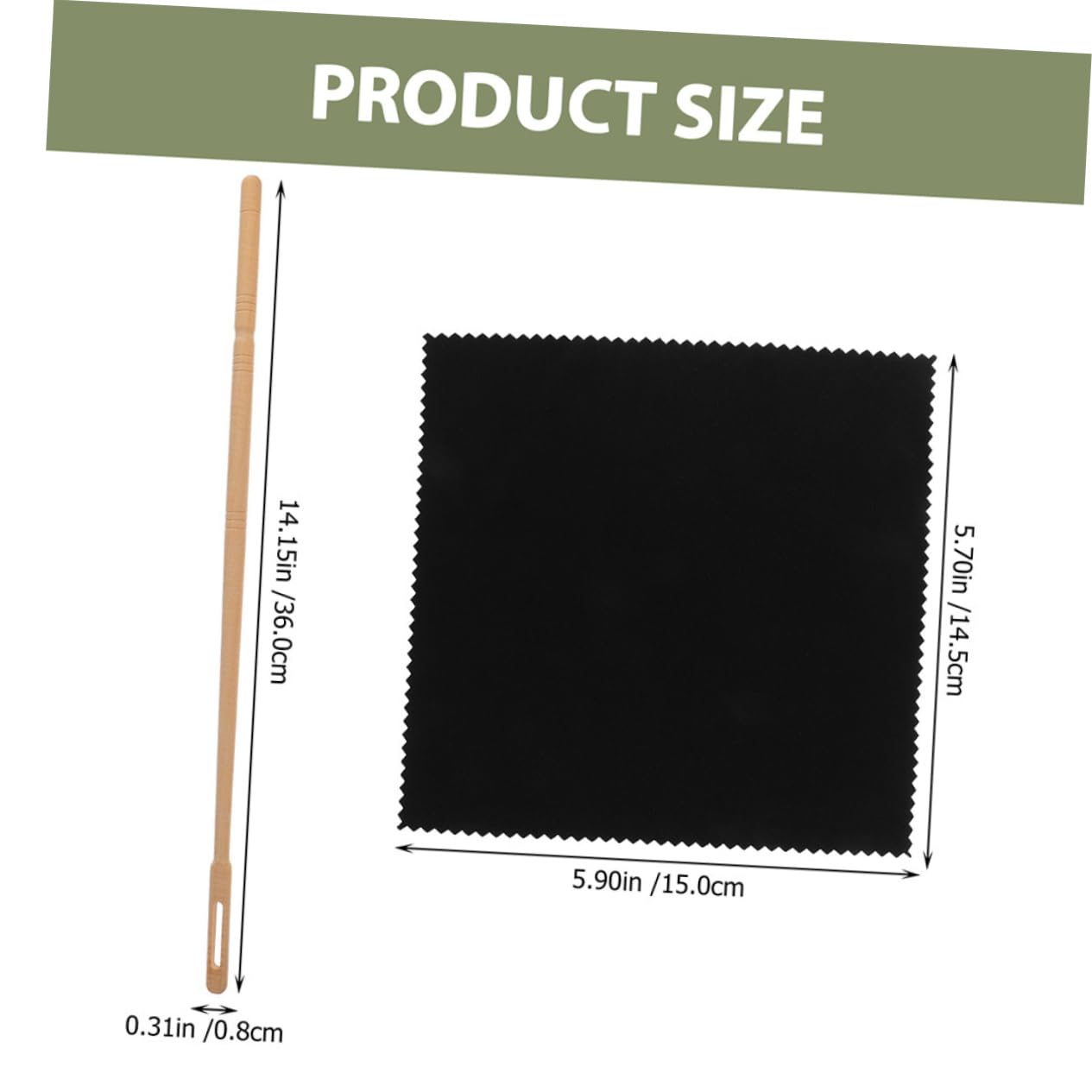 Toddmomy Flute Cleaning Kit Rod Cloths for Flute Clarinet and More for Musicians