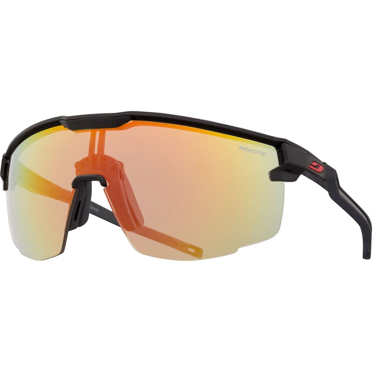 Julbo Lunettes de soleil - ULTIMATE - Hommes - Noir/​Rouge - Photochromique 1 <> 3