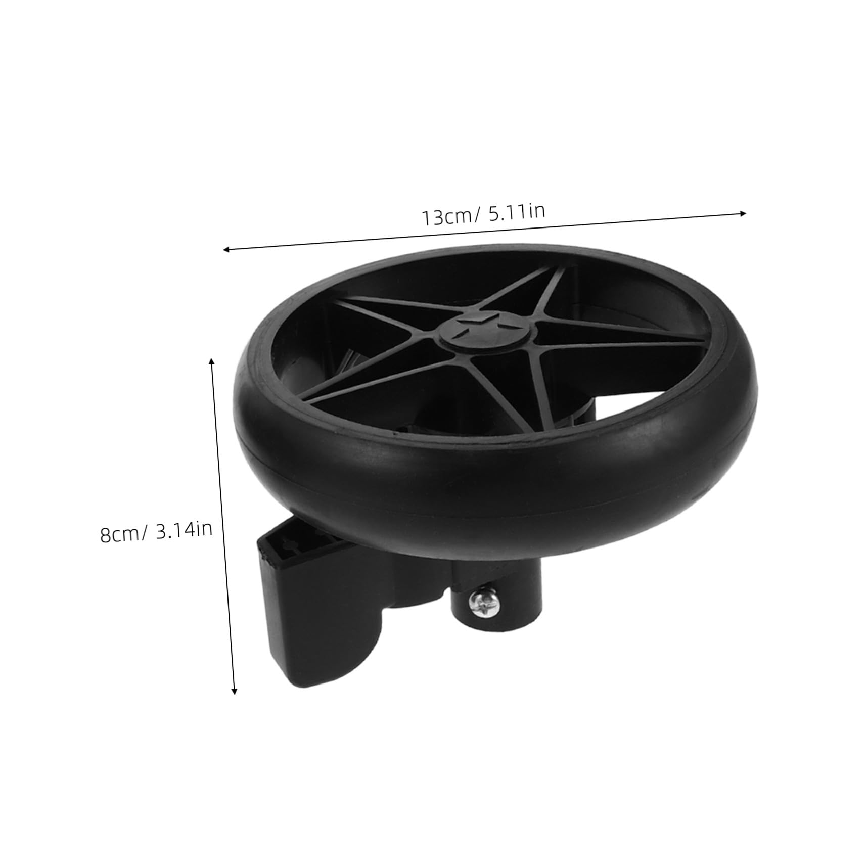 2pièces Lot de Roulettes Pivotantes Silencieuses avec Frein pour Trotteur et Poussette Accessoires de Rechange pour Roues de Poussette