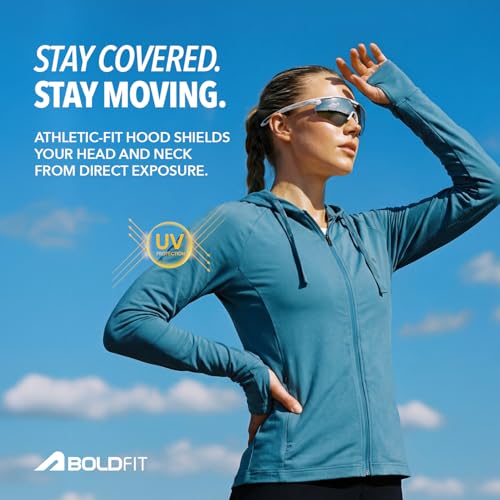 Image of Boldfit Sunscreen Jacket For Women UPF 50+ UV Protection Jacket For Woman For Sun Protection Jackets Stylish Full Sleeve All Weather Wear Jackets