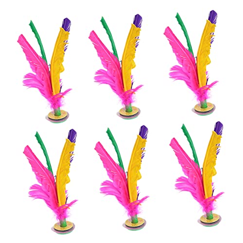 NAMOARLY Foot Kicking Shuttlecock Fitness Toy 10pcs Jianzi Leg Outdoor Sports Toy