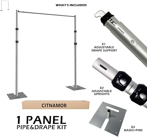 Miniatura 2 de Tubería y cortinas ajustables verticales, barras transversales, bases y colgadores  Sistemas de cortina para telón de fondo, ferias comerciales,