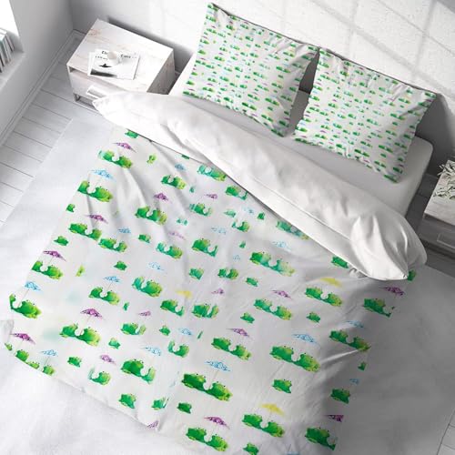 Linge de lit 100% microfibres de haute qualité 228x264cm au toucher soie premium