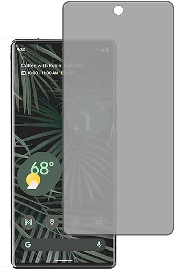 for Google Pixel 6 Pro Privacy Glass Screen Protector - [2 Pack] Black PrivacyTempered Glass Screen Protector Frontier Protective Protector for Google Pixel 6 Pro