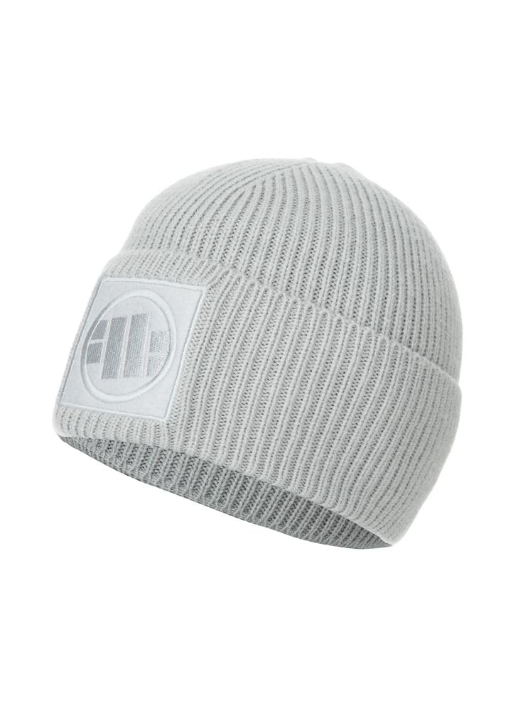PITBULL - Bonnet Unisexe Logo, Bonnet d'hiver pour Hommes et Femmes, Bonnets en Tricot Épais, Beanie en Matériau Doux, Bonnets Chauds avec Patch Logo, Hat à La Mode