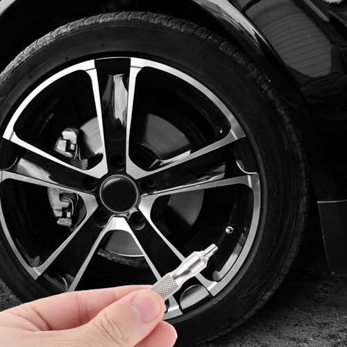 Image of Valve Core Removal Tool, Stainless Steel Valve Stem Removal Tool, Portable Schrader Valves Remove Tools for Bikes Motors and Cars