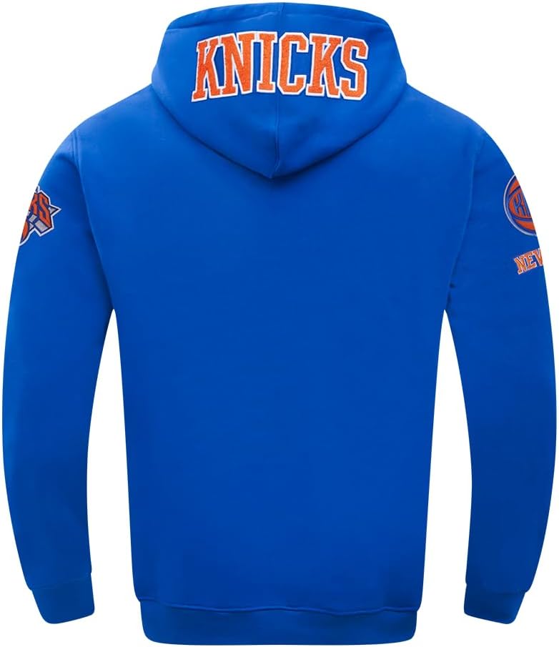 Pro Standard Mens NBA New York Knicks Jalen Brunson #11 Classic Pullover Hoodie Royal Blue L - Image 2