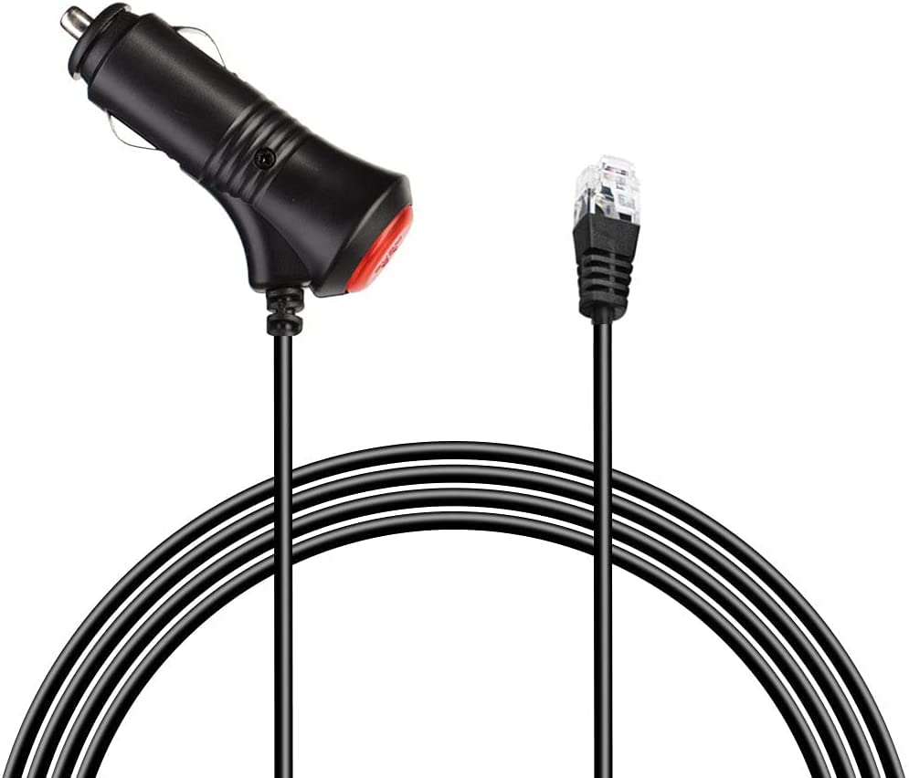 Escort Passport RJ11 Radar Detector Cable Wire with Mute Button for Escort IX EX Max 360C Redline 360c Max 3 ixc Solo Passport,Uniden R3 R7 R1 Power Adapter