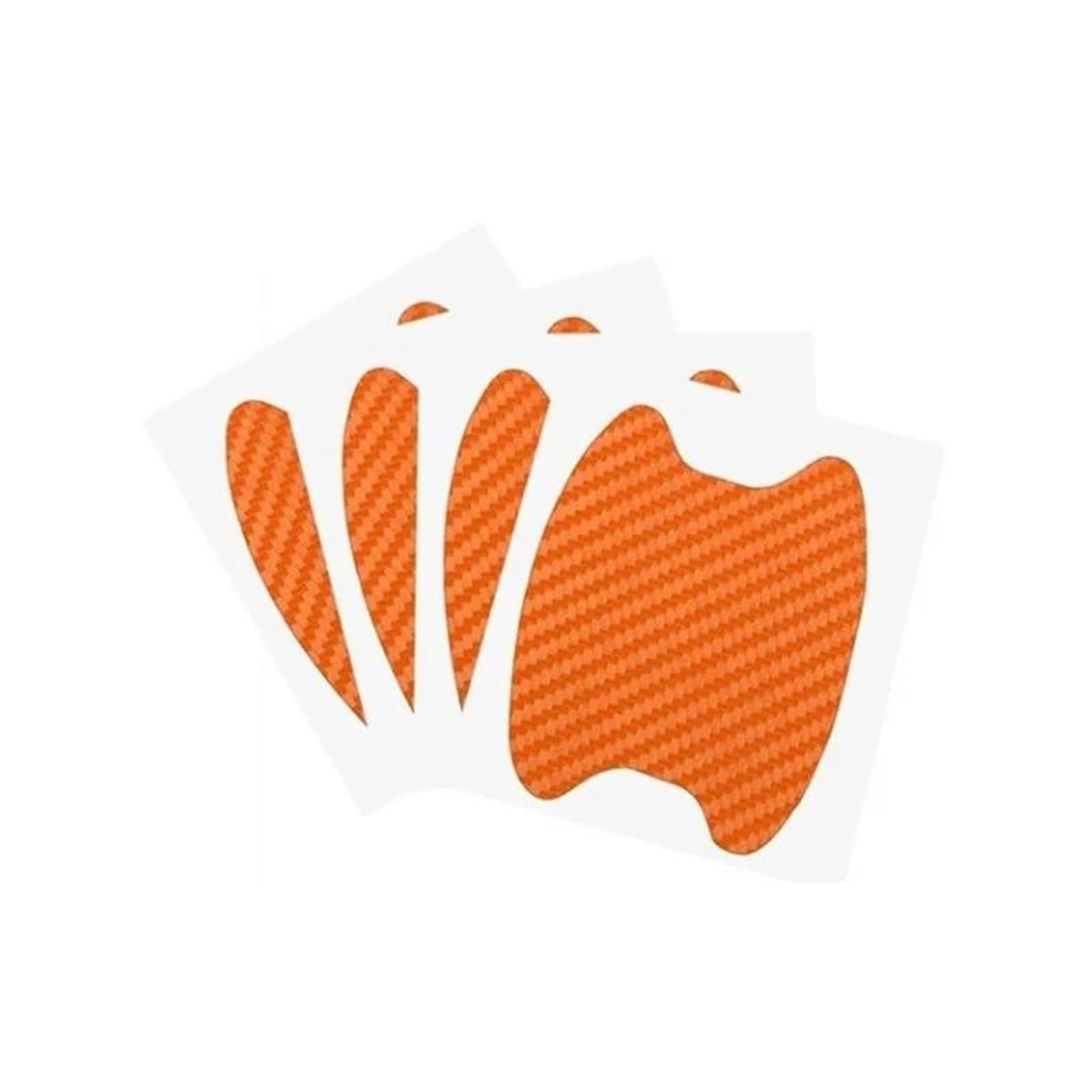 NVNZMFPPW Car Accessories Car Door Sticker Carbon Fiber Scratches Resistant Cover Auto Handle Protection Film Exterior Styling 4Pcs/Set(4PC Orange)