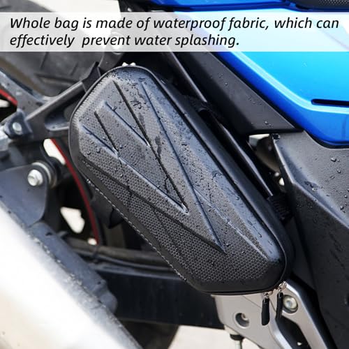 Bolsa lateral rígida impermeable para moto, 2 litros miniatura 5