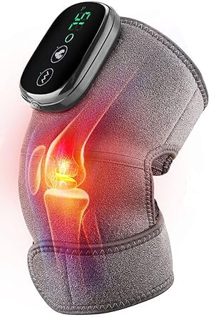Cordless Heated Knee Massager for Pain Relief with Vibration and Heat Therapy | Rechargeable Knee Wrap for Arthritis, Joint & Muscle Pain | Adjustable Knee Support Device-image-33