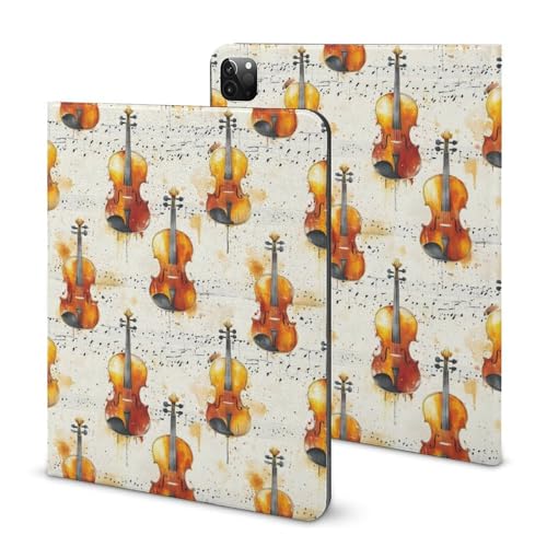 Étui iPad Pro 11 2022 2021 2020 avec porte-crayon, coque de protection fine vintage