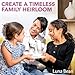 Luna Bean XL Family Hand Casting Kit – Extra Large Hand Mold Kit for Families, Casts Up to 6 Hands – Unique Family Gifts Ideas, Parents, Grandparents & Keepsake Memorial