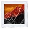 3dRose qs_26278_1 Flattop Mountain Orange Sky in The Rockies-Quilt Square, 10 by 10-Inch #1