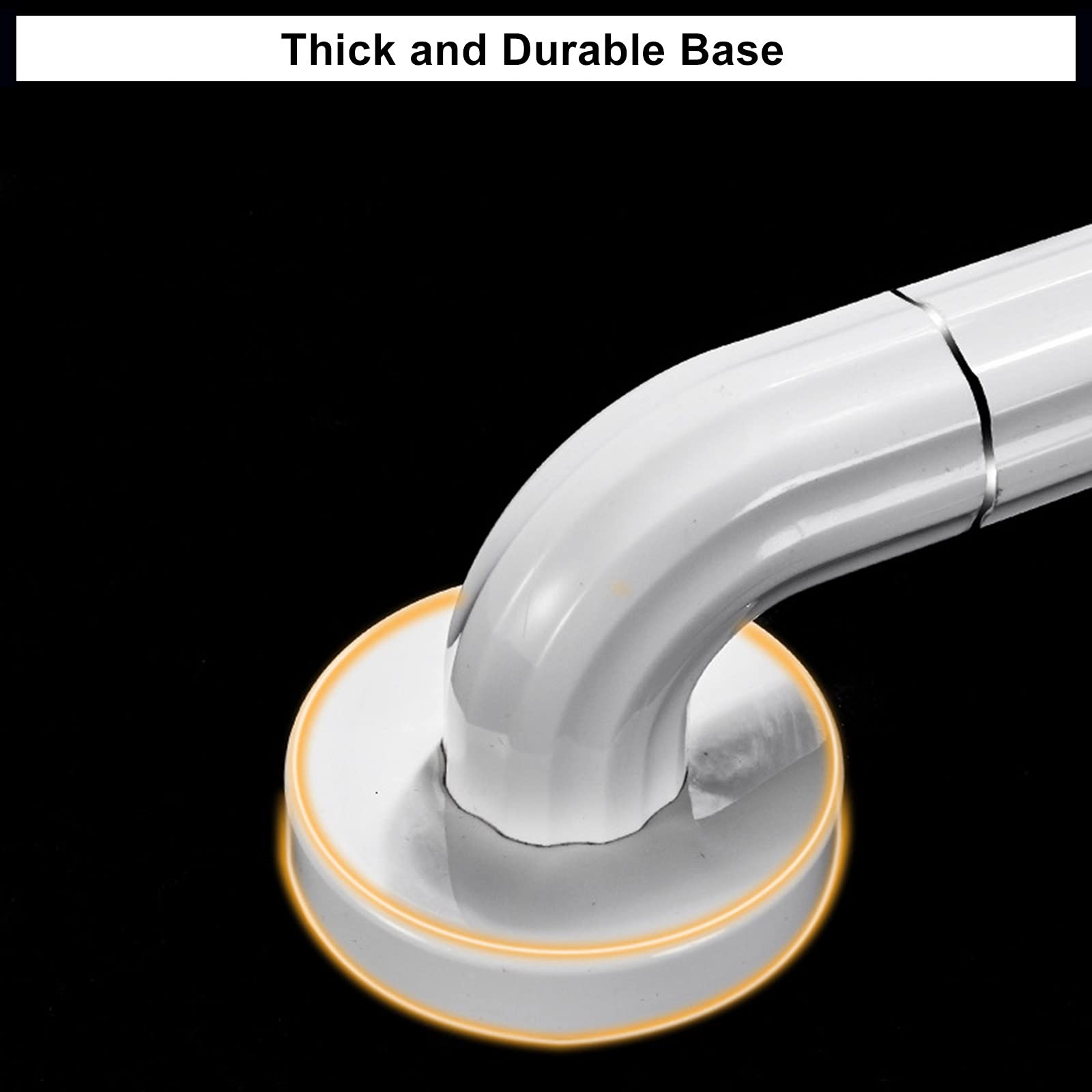 Asa de Seguridad para Baño 48 cm, Barra Baño Minusválido, Asidero Baño, Barra Agarre Ducha, Asidero Ducha, Barra Apoyo Baño, Baranda Baño Niños y Mayores, Barra WC