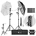 LimoStudio Photography Video Portrait Studio Daylight Umbrella Continuous Lighting Kit with Energy Saving Bulb, Photo Studio, AGG2332