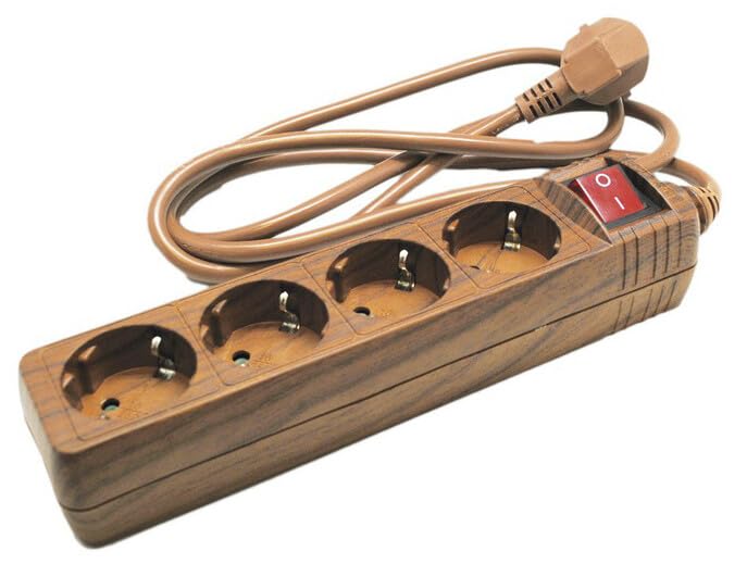 Base de Madera de 1,5m con Cable e Interruptor, Ideal para Soporte de lámparas y Decoraciones en Espacios Interiores.