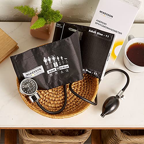 Mckesson Lumeon Professional Aneroid Sphygmomanometer, Blood Pressure With Cuff, Pocket Size, Black, Adult Medium, Circumference 23-40 Cm, 1 Count #TOP7