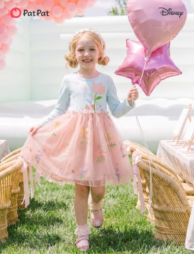 Image of Disney Girls' Tulle Tutu Dress Birthday Party Outfit Toddler to Big Kid